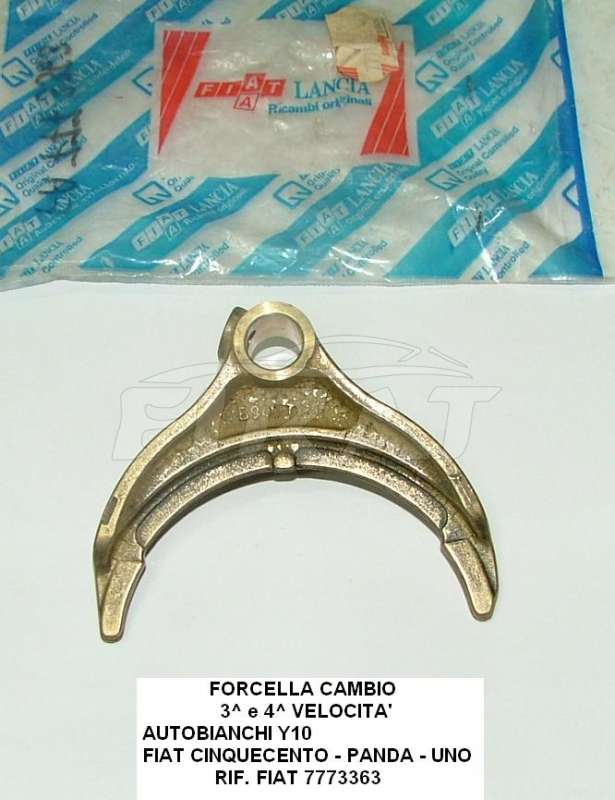 FORCELLA CAMBIO FIAT PANDA-UNO-CINQUECENTO-Y10 3^ 4^V. 7773363